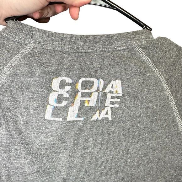 Coachella Valley Music & Art Festival Crewneck Sweatshirt Small Grey - Picture 4 of 5